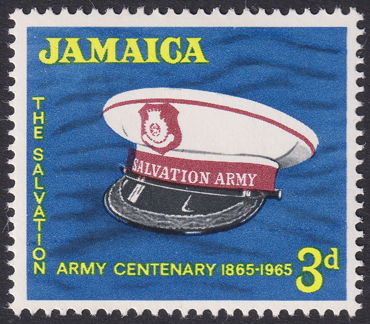 Jamaica 1965 QEII Salvation Army 3d wmk Inverted Mint SG242w