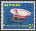 Click for more photos and details Jamaica 1965 QEII Salvation Army 3d wmk Inverted Mint SG242w