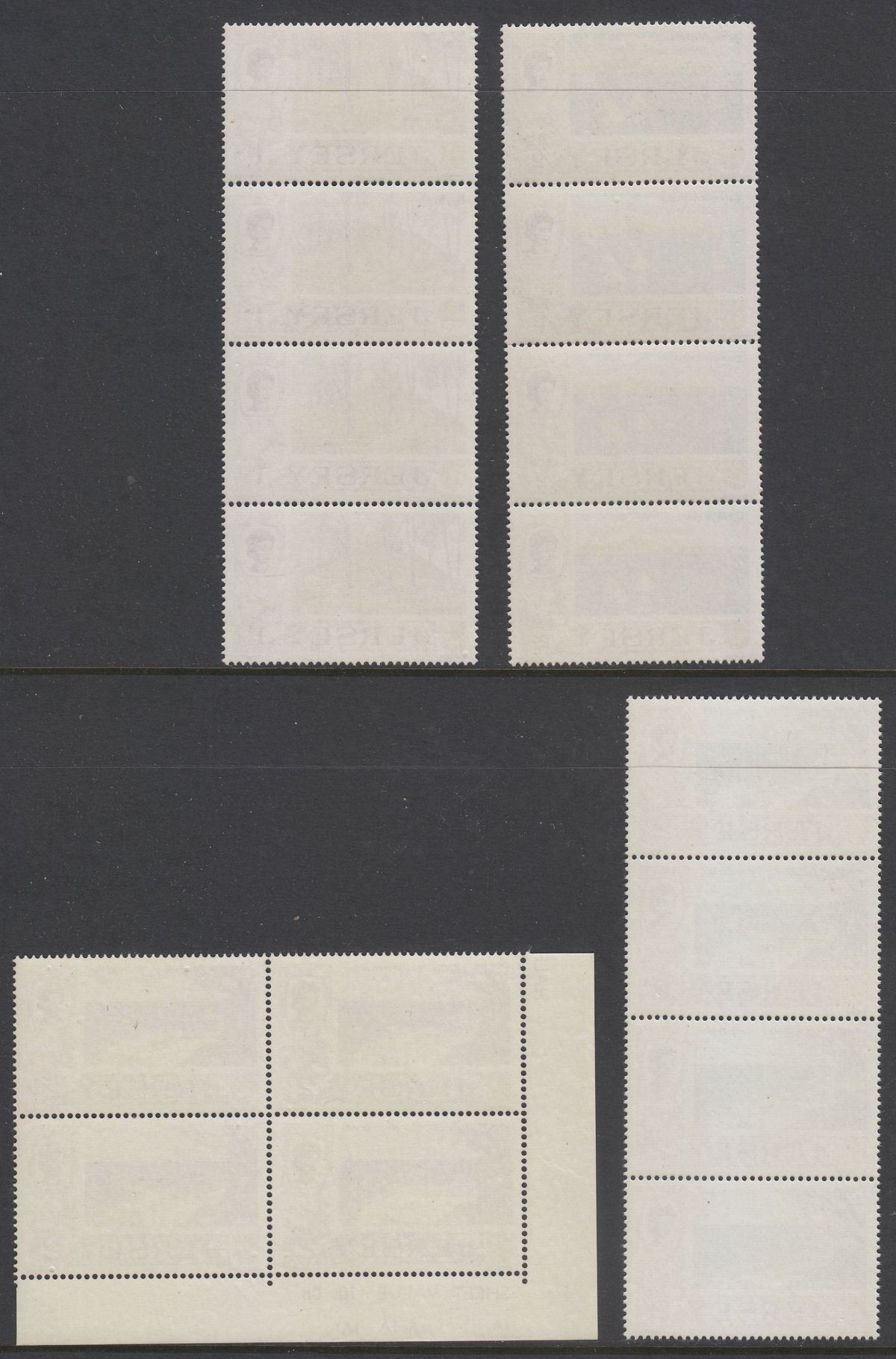 Jersey 1969 Queen Elizabeth II Block Full Set Mint SG15-29 inc some Plate Nos