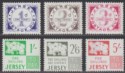 Jersey 1969 QEII Postage Due Set Mint SG D1-D6 cat £24 - fault on 5sh