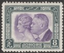 Click for more photos and details Malaya Johore 1935 Treaty 8c Bright Violet and Slate Mint SG129