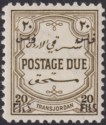 Click for more photos and details Jordan 1952 Postage Due Black Overprint 20f on 20m p12 Mint SG D354a cat £70