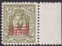 Click for more photos and details Jordan Occupation Palestine 1948 Overprint Double 15m Mint SG P9b c£70 perf flts