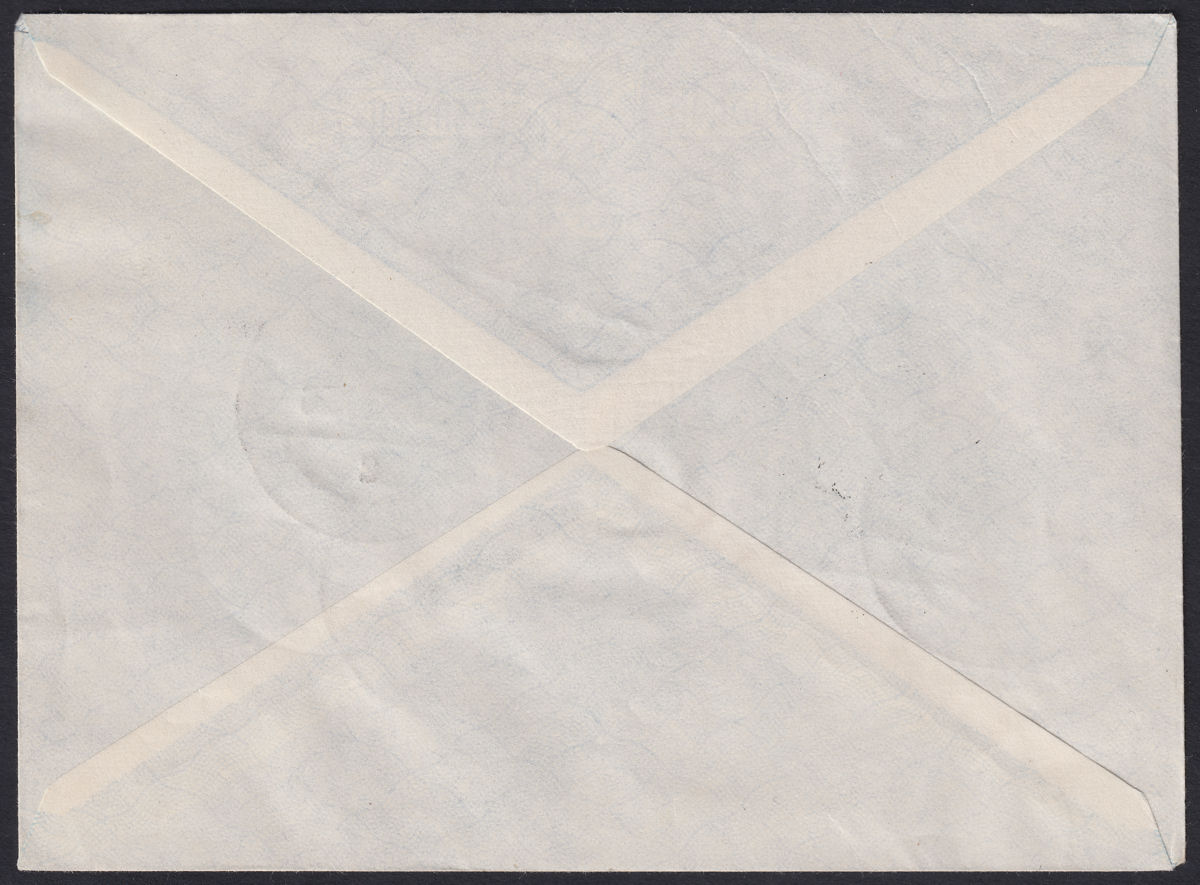 Jordan 1953 Postage Black Overprint on Tax 1m Used on Cover SG387c cat £65