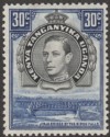Click for more photos and details Kenya Uganda Tanganyika 1938 KGVI 30c Black and Violet-Blue p13¼ Mint SG141