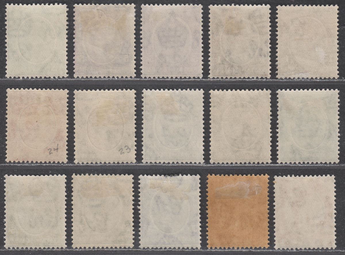 Kenya and Uganda 1922 King George V Set to 75c with Shades Mint SG76-86