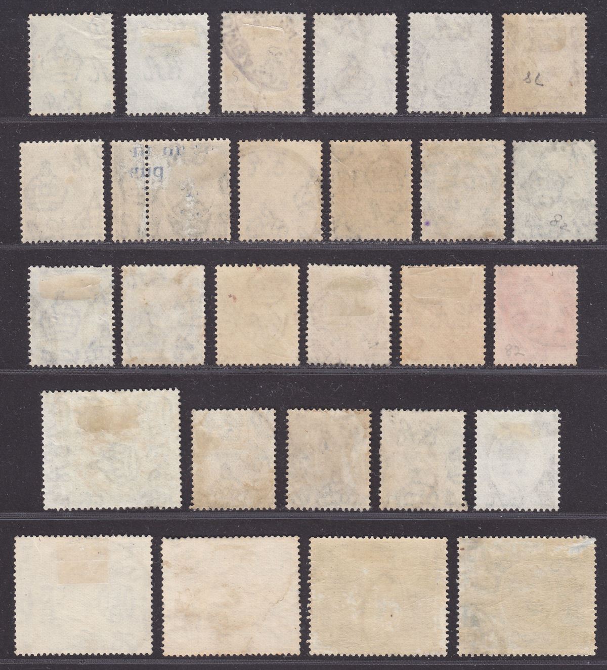 Kenya and Uganda 1922 King George V Part Set to 3sh Used