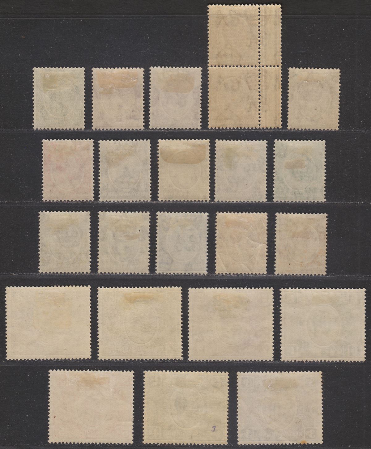 Kenya and Uganda 1922 King George V Set to 5sh with Shades Mint SG76-92