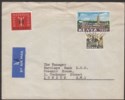 Click for more photos and details Kenya 1964 QEII 1sh, 30c Used on Airmail Cover Nairobi to UK with Harambee Label