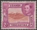 Click for more photos and details Kenya Uganda Tanganyika 1938 KGVI 2sh Lake-Brown + Brown-Purple p13¼ Mint SG146