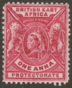 Click for more photos and details British East Africa 1901 QV 1a Rosine Mint SG66b