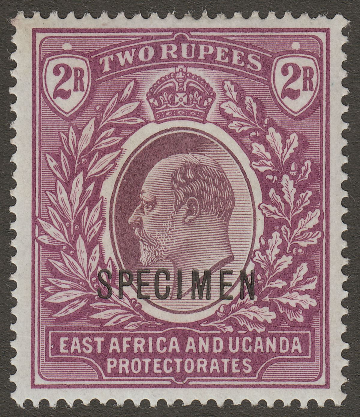 East Africa & Uganda 1903 KEVII 2r Dull and Bright Purple Specimen SG10s
