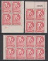Click for more photos and details Kenya Uganda Tanganyika 1954 QEII 10c Plate 1A & Sheet No Blocks Mint SG168