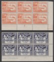 Click for more photos and details Kenya Uganda Tanganyika 1949 KGVI 75th Anniv UPU Plate Block Set Mint SG159-162