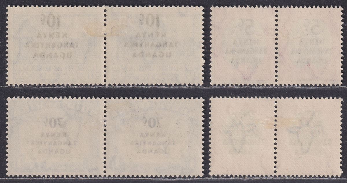 Kenya Uganda Tanganyika 1941-42 KGVI Surcharge Set Mint SG151-154 cat £25
