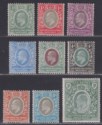East Africa Uganda 1903 KEVII Part Set to 1r Mint
