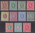 East Africa Uganda 1907-10 KEVII Set + 6c Redrawn Mint SG34-43 cat £145