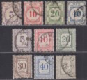 Kenya Uganda Tanganyika 1928-60 KGV Postage Due Selection to 1sh Used