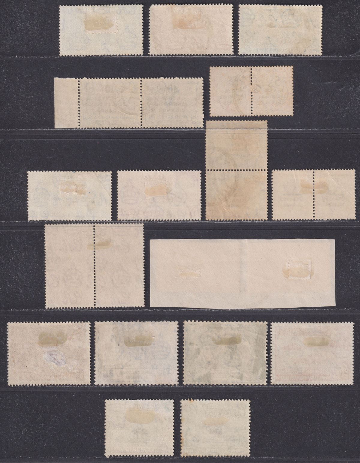 Kenya Uganda Tanganyika 1937-52 KGVI Selection Used inc Overprint Set