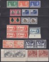 Kenya Uganda Tanganyika 1937-49 KGVI Selection Mint inc Overprint Set / UPU