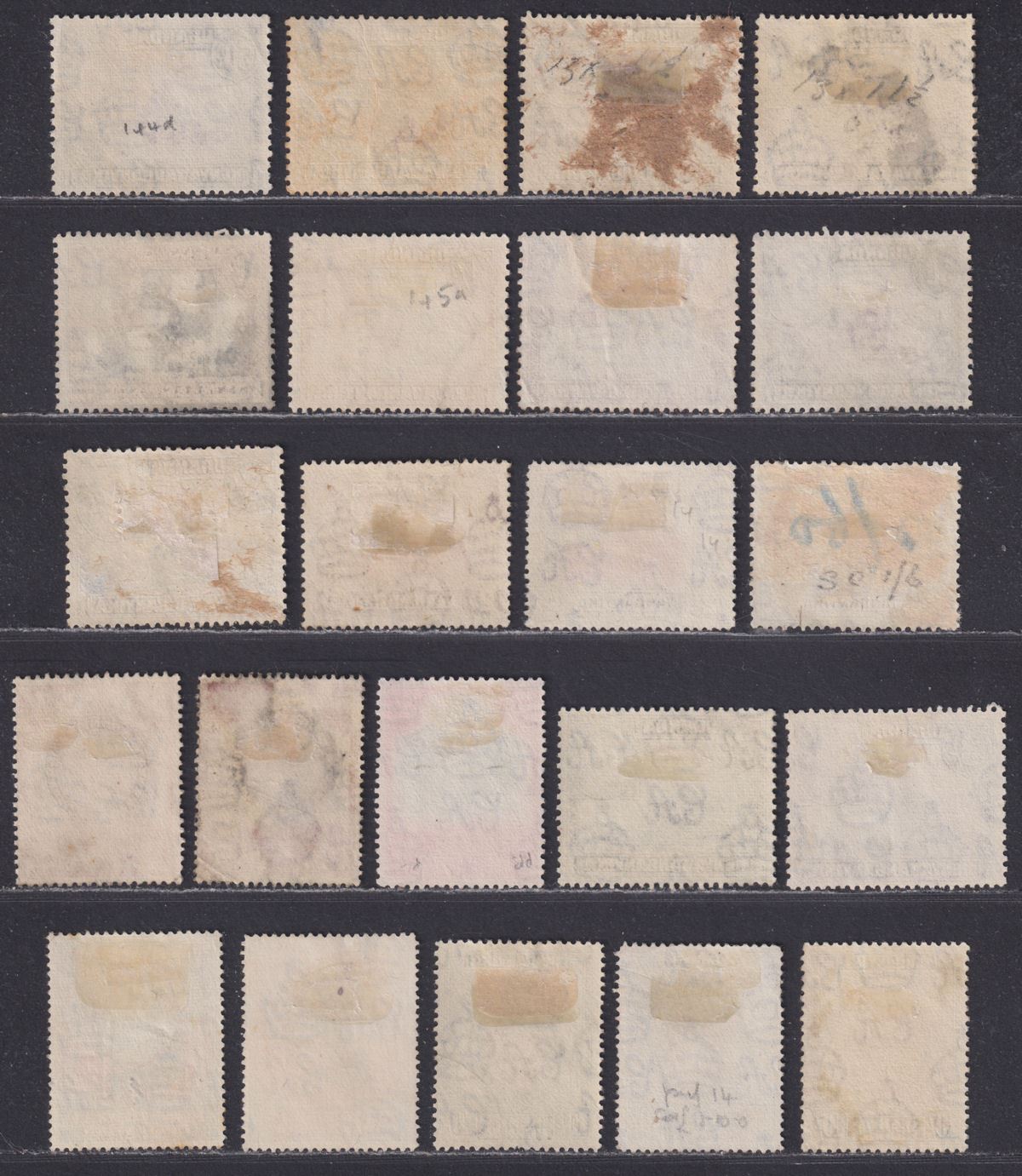 Kenya Uganda Tanganyika 1938-54 KGVI Set to 50c with Shades Used SG131-144