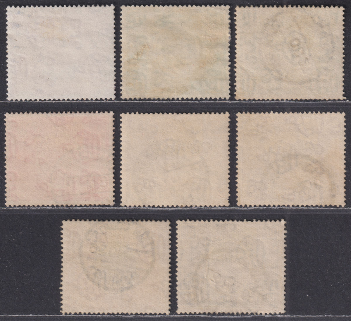 Kenya and Uganda 1922 KGV Part Set  to £1 Fiscally Used Mostly Law Courts