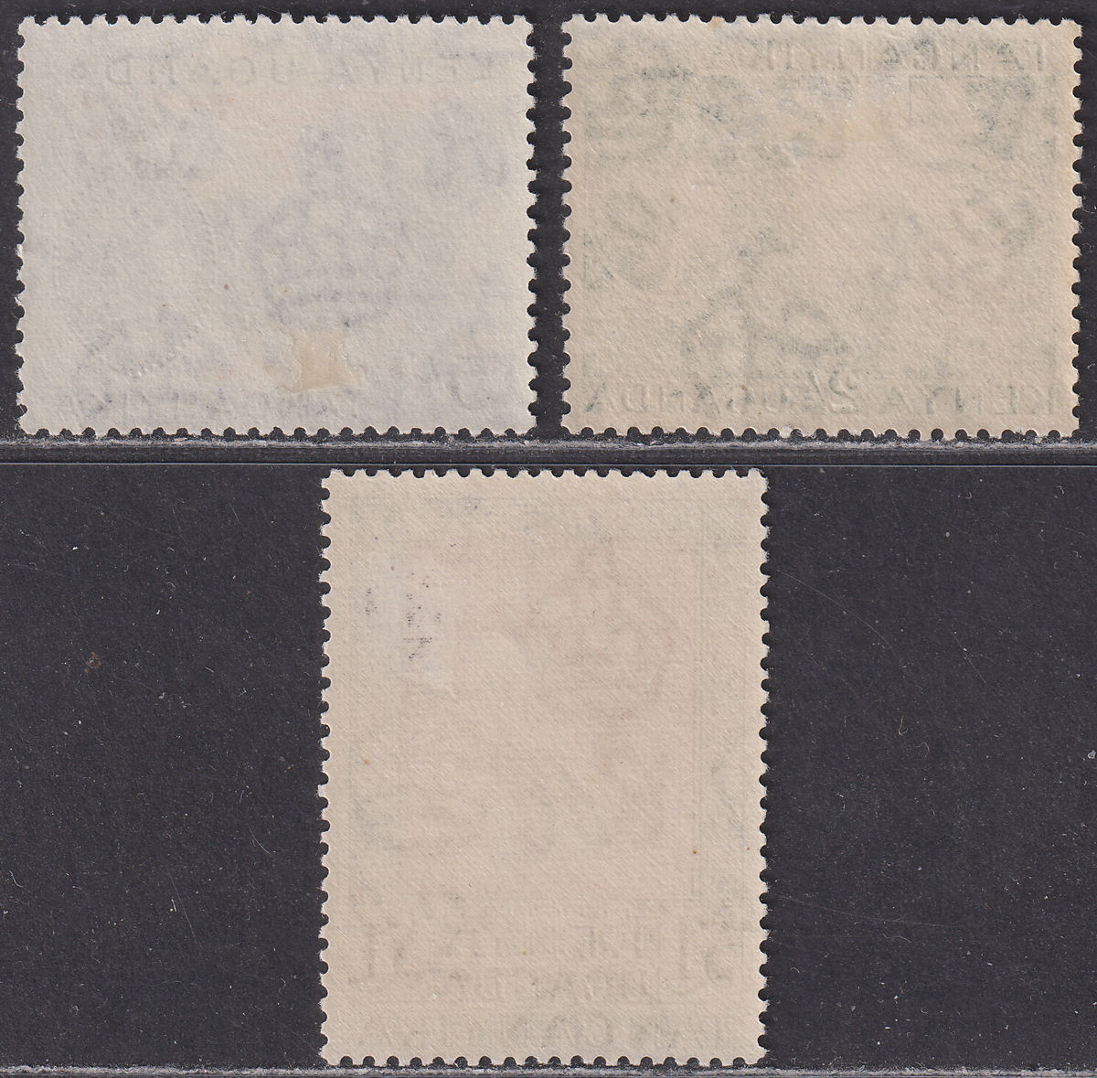 Kenya Uganda Tanganyika 1954 QEII 2sh, 5sh, £1 Mint SG177-178 SG180