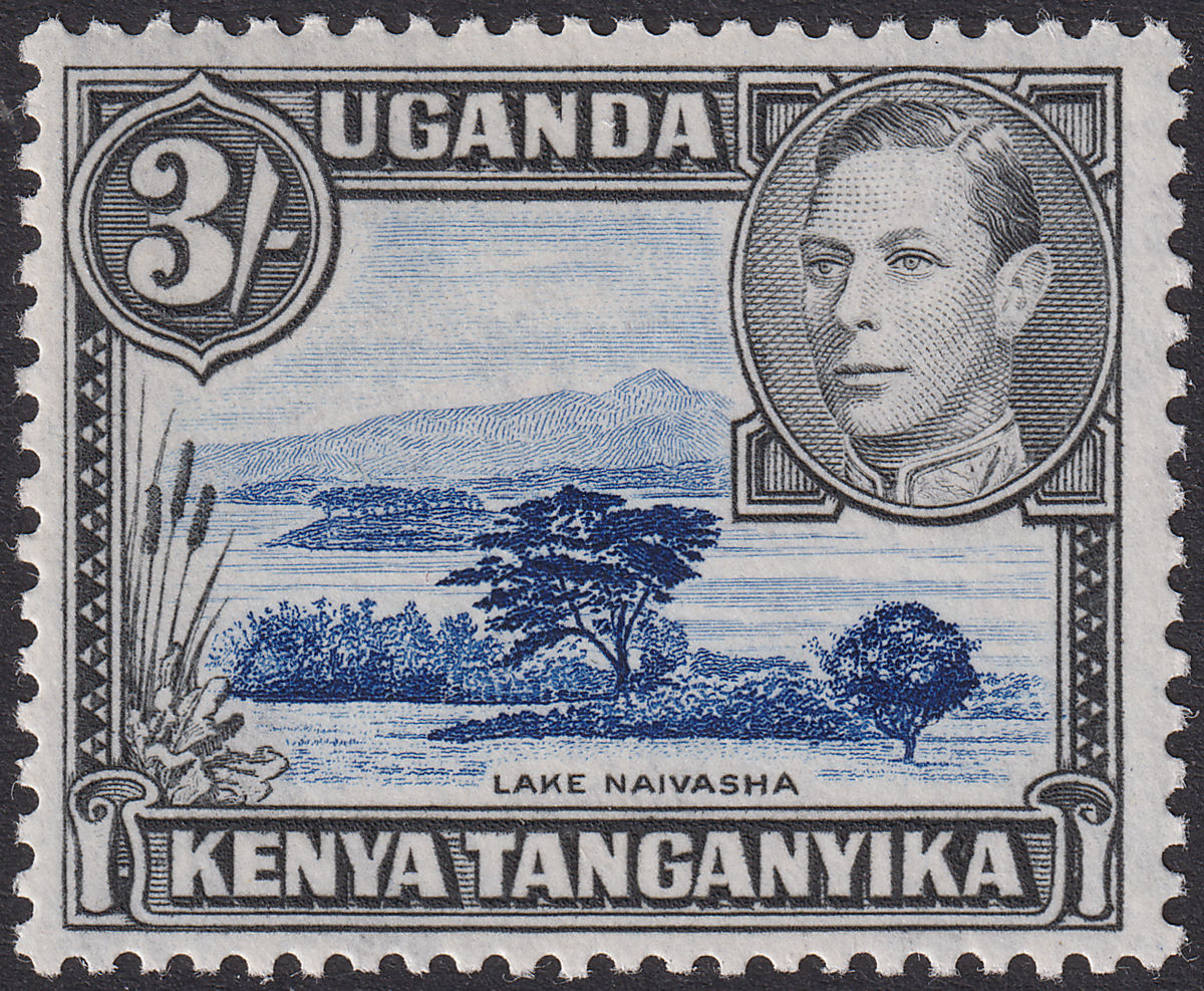 Kenya Uganda Tanganyika 1950 KGVI 3sh Dp Violet-Bl + Black p13x12½ Mint SG147ac