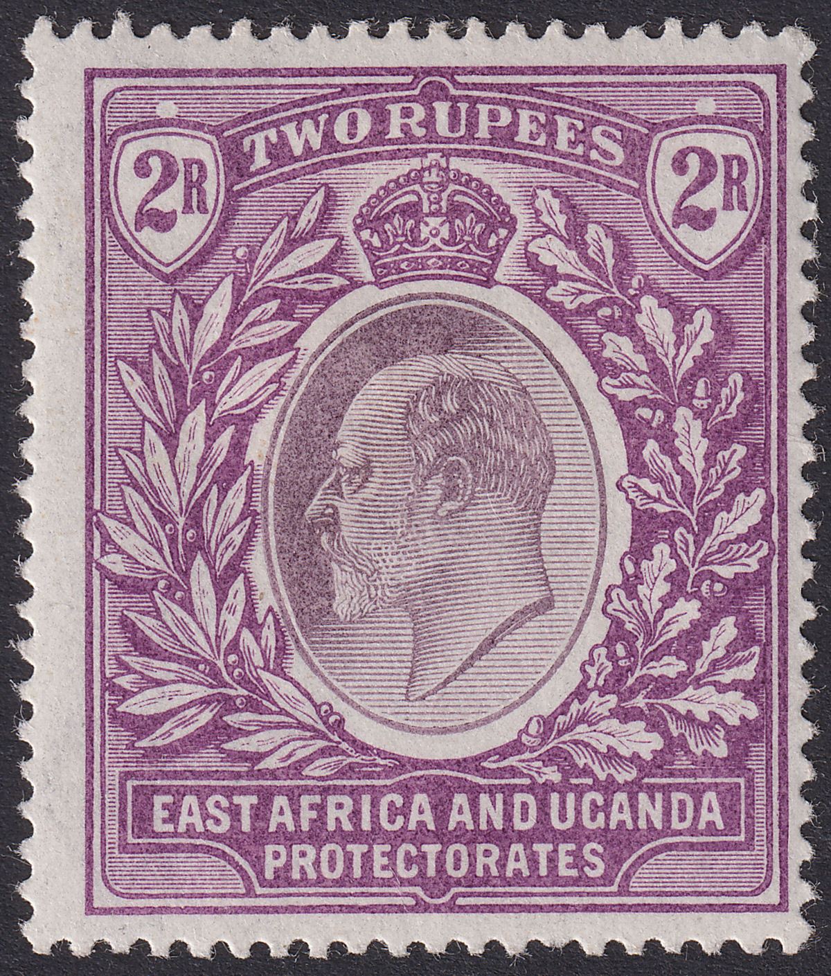 East Africa Uganda 1903 KEVII 2r Dull and Bright Purple Mint SG10 cat £140