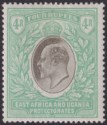 East Africa Uganda 1903 KEVII 4r Grey and Emerald-Green Mint SG12 cat £225
