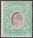 East Africa Uganda 1907 KEVII 4r Grey and Emerald-Green Mint SG29 cat £180