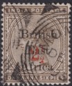British East Africa 1895 QV 2½ Surcharge on 1½a Sepia Used SG64 cat £65