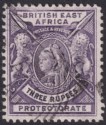 British East Africa 1896 QV 3r Deep Violet Used SG77 cat £50