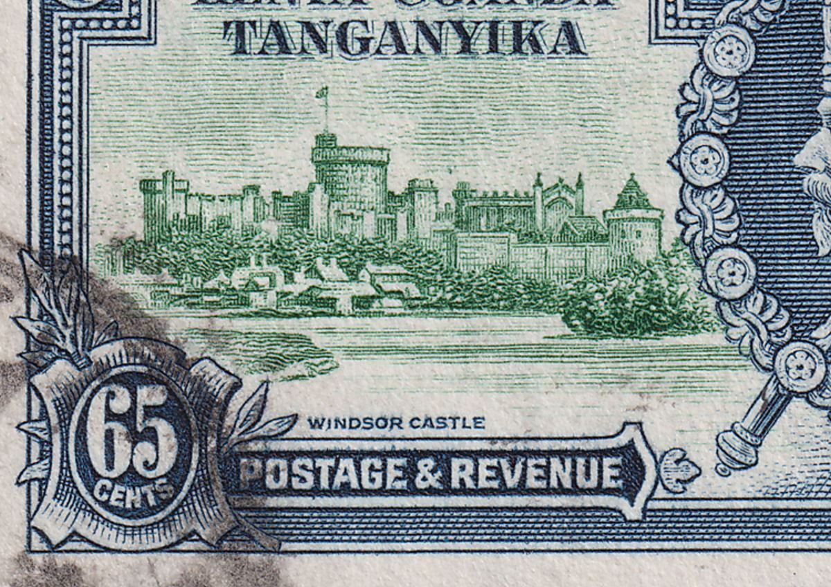 Kenya Uganda T 1935 KGV Silver Jubilee 65c Dot Left of Chapel Used SG126g c£550