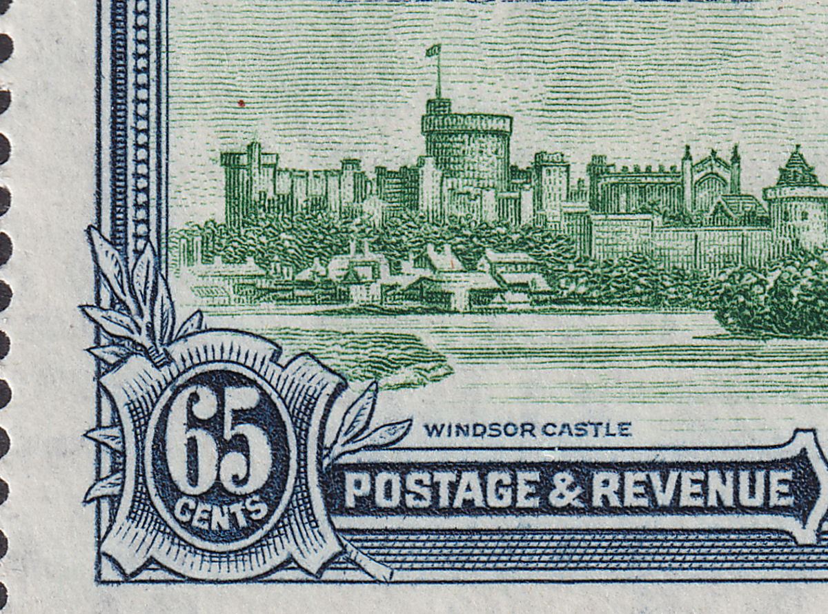 Kenya Uganda Tanga 1935 KGV Silver Jubilee 65c Line By Turret Mint SG126f c£250