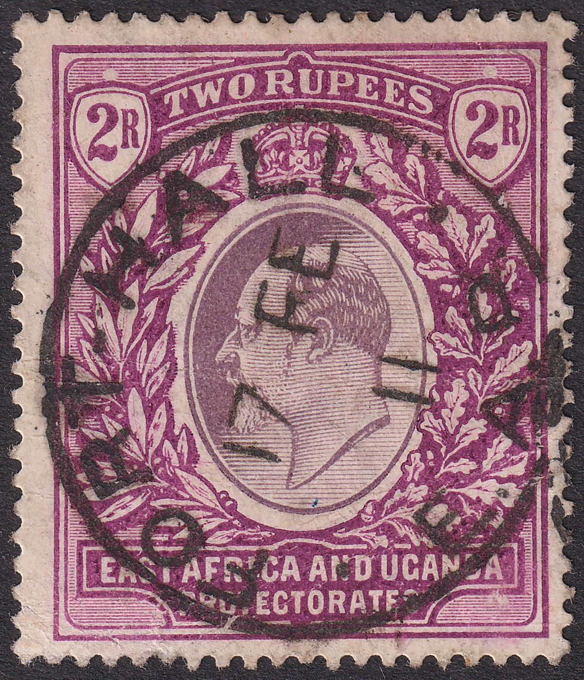 East Africa & Uganda 1906 KEVII 2r Dull and Bright Purple Used SG27 cat £75