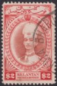 Malaya Kelantan 1940 KGVI Sultan Ismail $2 Red-Brown + Scarlet Used SG53 cat£250