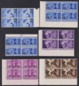 Click for more photos and details Kuwait 1948 KGVI Olympic Games Surcharge Block Set UM Mint SG76-79 cat £22