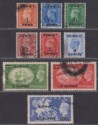 Click for more photos and details Kuwait 1950 King George VI Surcharge Set Used SG84-92 cat £55