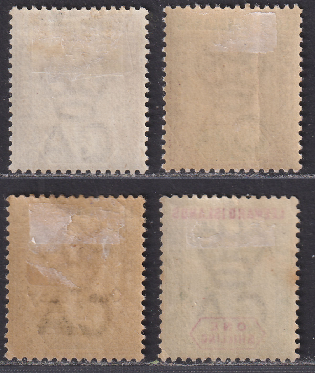 Leeward Islands 1890-1902 QV Part Set to 1sh + 1d on 7d Surcharge Mint