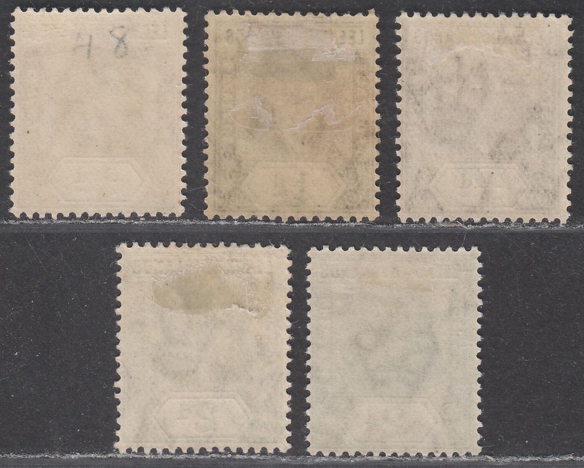Leeward Islands 1912 King George V ¼d Brown  2d Slate-Grey Shades Mint SG46 SG49