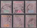 Click for more photos and details Leeward Islands 1890 Queen Victoria Set to 7d Used SG1-6 cat £60