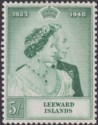 Leeward Islands 1949 KGVI Royal Silver Wedding 5sh Green Mint SG118