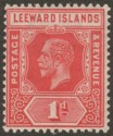 Click for more photos and details Leeward Islands 1931 KGV 1d Bright Scarlet Die I Mint SG83