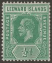Leeward Islands 1931 KGV ½d Blue-Green Die I Mint SG82