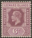 Leeward Islands 1931 KGV 6d Dull and Bright Purple Die I Mint SG86