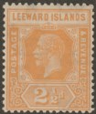 Leeward Islands 1923 KGV 2½d Orange-Yellow Mint SG66