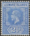 Click for more photos and details Leeward Islands 1913 KGV 2½d Bright Blue Mint SG50
