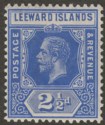 Click for more photos and details Leeward Islands 1914 KGV 2½d Deep Bright Blue Mint SG50a
