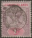 Leeward Islands 1897 QV Jubilee Overprint 1d Dull Mauve and Rose Used SG10